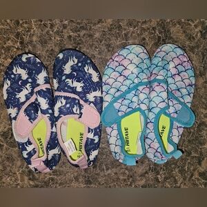 Kids water shoes 2 pair
